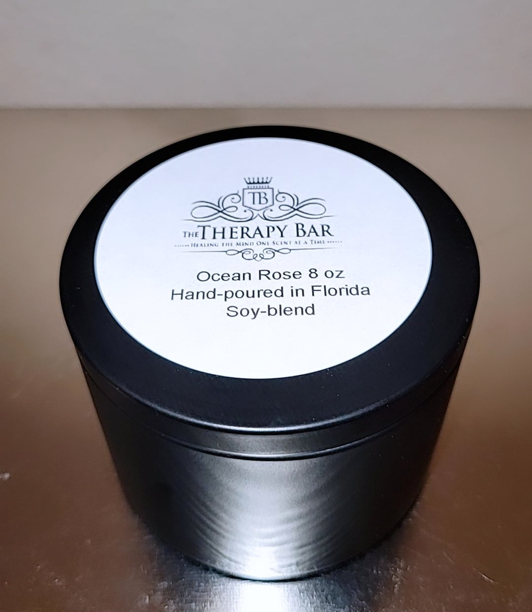 Ocean Rose Tin Candle 8 oz